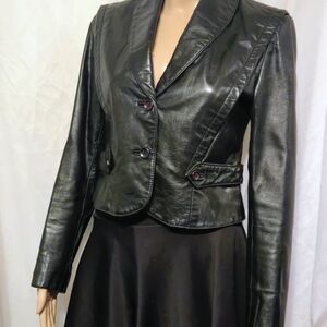 Women's Black Leather Jacket